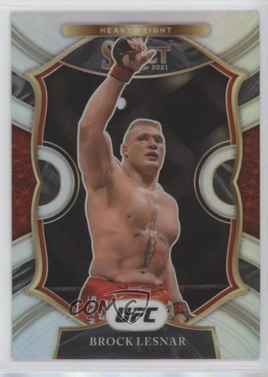 2021 Panini Select UFC Concourse Silver Prizm Brock Lesnar #18 ms9