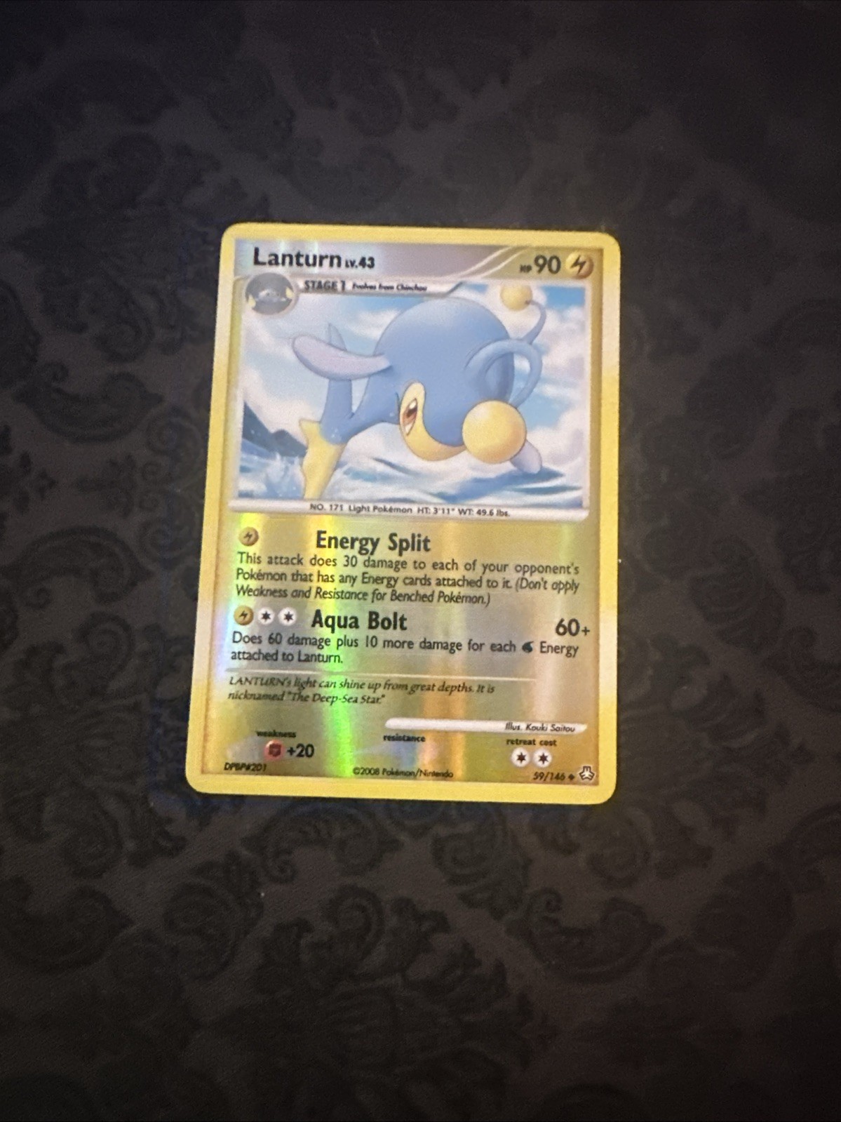 Pokémon Card - Lanturn Reverse Holo - 59/146 - Legends Awakened