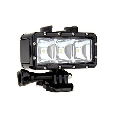3W 5500K-6000K Waterproof Diving LED Spot Light For GoPro Hero 5 4 3+ 3 SJ4000 S