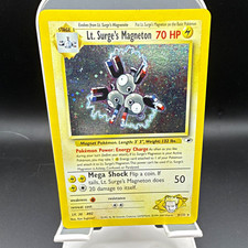 Pokemon TCG Lt. Surge's Magneton 8/132 Gym Heroes 2000 WOTC Holo Rare 70 HP EN