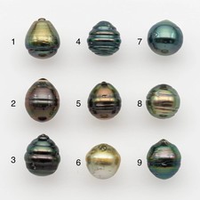 10-11mm Tahitian Pearl, Loose Undrilled with High Luster and for Jewelry Making