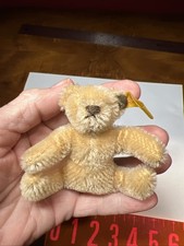 Tiny Steiff teddy bear, 3 Tall, excellent vintage condition