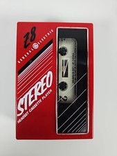 Vintage General Electric Z8 3-5415C Stereo Walkman. Rare. Working. Red. Cassette