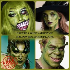 YBUETE Ogre Green Face Body Paint Stick Camo Halloween Cream