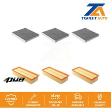 Air Cabin Filters (6 Total) Kit For Volkswagen Golf SportWagen Audi Q3