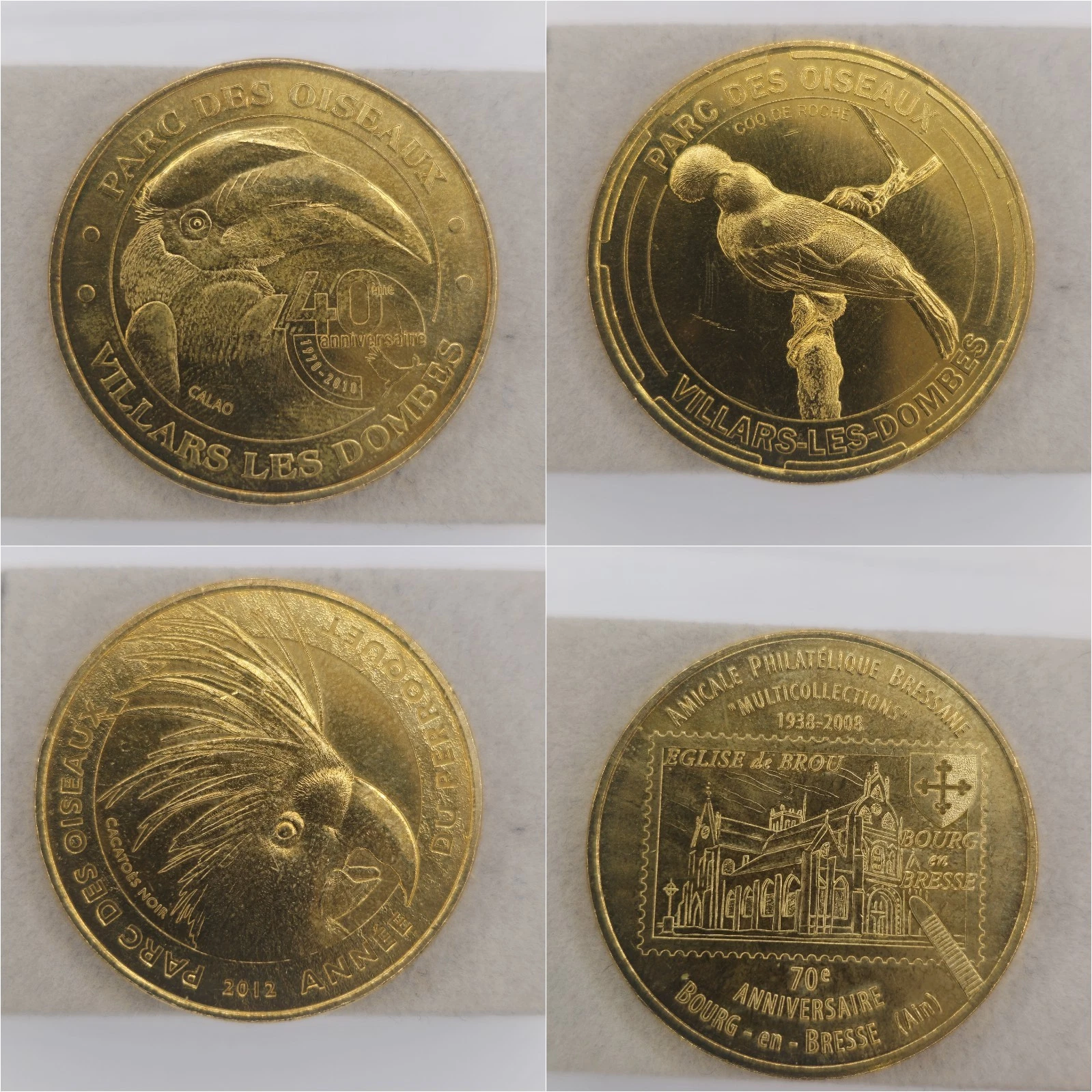 Ain 01 - Lot Jetons Touristiques Médailles Souvenirs Monnaie de Paris