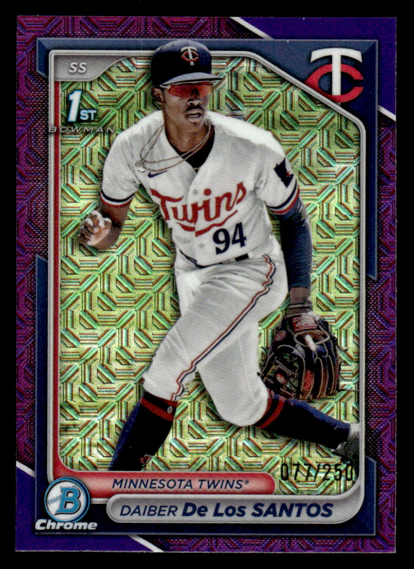 Daiber De Los Santos 2024 Bowman Chrome #BCP-185 Purple Refractors #077/250