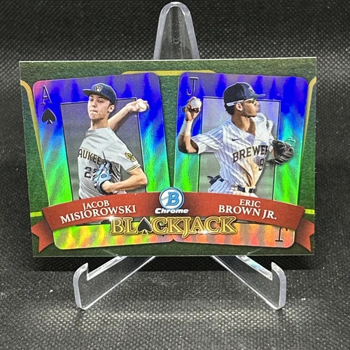 2022 Bowman Draft Blackjack Refractor /250 Eric Brown Jacob Misiorowski Jr #BJ-4