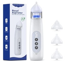 Nasal Aspirator for Baby 5 Suction Levels Rechargeale Nose Sucker, Music and ...