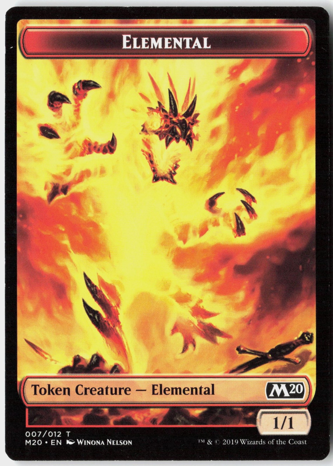 Magic - Elemental Token Core Set 2020 [M20 - 7] NM Token