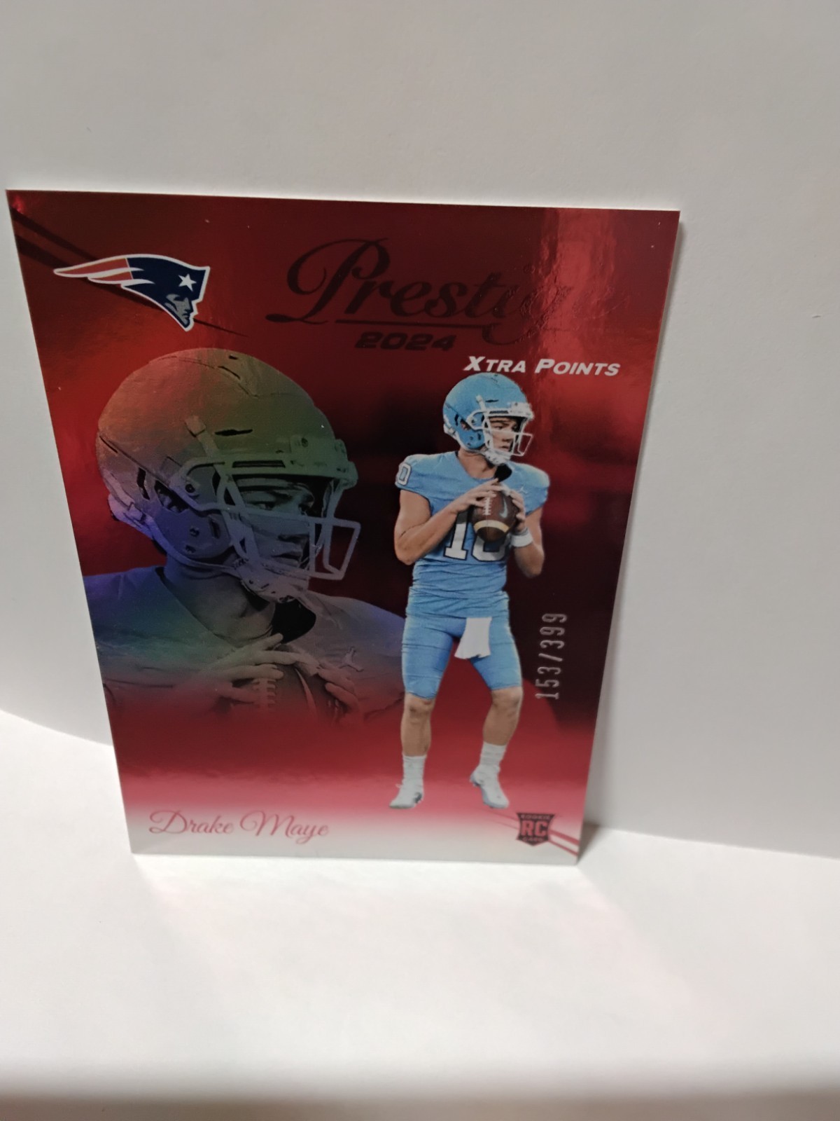 2024 Panini Prestige - Rookies Xtra Points Red Premium #304 Drake Maye /399 (RC)