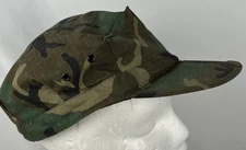 Vintage 1979 Utility Cap Camouflage Type II Size XL Hat Woodland