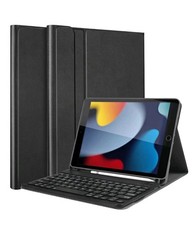 For iPad 9th 8th 7th Gen 10.2 in Case with Keyboard Magnetic Leather Smart Cover
