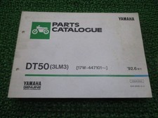 DT50 Parts List, 1st Edition, Yamaha Official Motorcycle Maintenance Manual,...