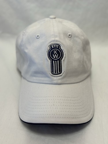 Kenworth KW Baseball SnapBack Hat White Navy KW