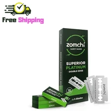 Double Edge Razor Blades, Safety Razor Blades for Shaving 50 Counts