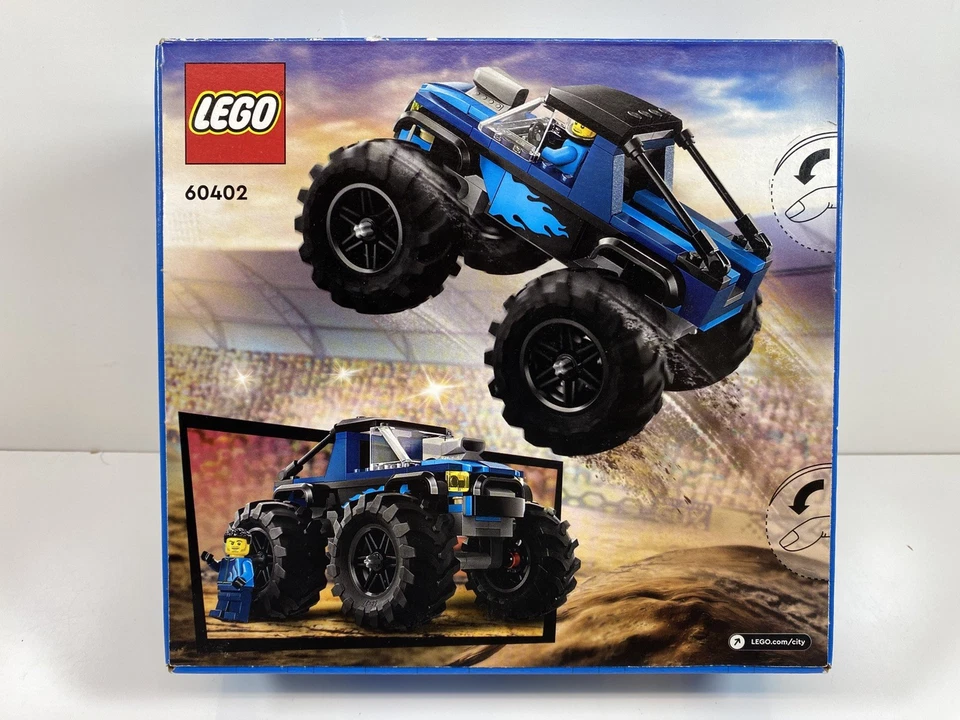LEGO City Blue Monster Truck Off-Road Niños Juguete Juego 5+ Años Modelo 60402 Foto 2 de 4