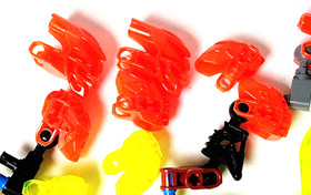 Lego Bionicle Head Skull Masks Multicolor Lot 22 Assorted Replacement Parts