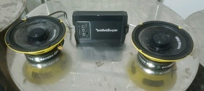 Rockford Fosgate Verstärker T400-2 Ground Zero Lautsprecher Harley Davidson 