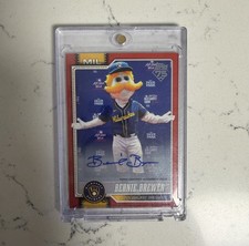 Bernie Brewer 2026 ToppCelebration Red /5 Auto 1st In Population