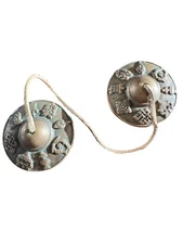 Tibetan Tingsha Bells, Eight Symbols, Purchased in Outdoor Market in  2000