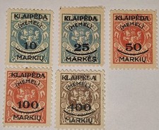 Timbre Memel 1923 Colonies Françaises