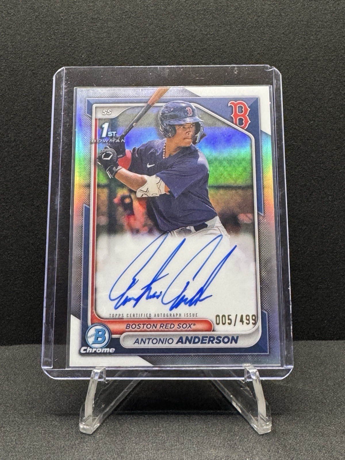 2024 Bowman Chrome Antonio Anderson Auto /499 1st Refractor