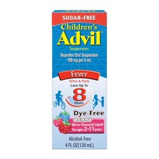 Children's Advil Ibuprofen Oral Suspension Berry 4 Fl Oz Dye  Sugar Free