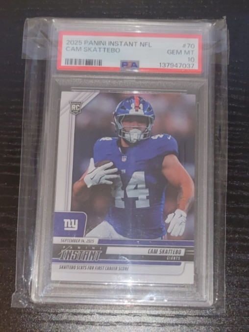 Cam Skattebo Panini Instant NFL #70 Base
