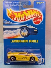 1995 Hot Wheels Lamborghini Diablo 227 All Blueyellowred 5sp Variation