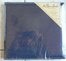 The Paper Studio 12x12 Post Bound Scrapbook Album 10 Page Navy cloth denim-look 
