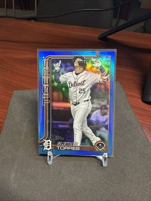 2025 Topps Series 2 Gleyber Torres Blue Parallel #658  /150 Detroit Tigers F04