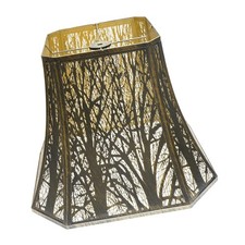 Lampshade Medium Lamp Shade 8" Top x 14" Bottom x 11" High Spider Metal Ant...