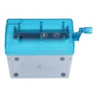 Mini Manual Shredder Blue ABS Space Saving Fully Nonslip Small Paper Shredder