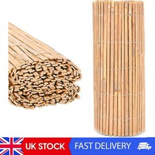 Natural Bamboo Slat Fence - Screening Slatted Roll For Garden Outdoor Wind/Sun