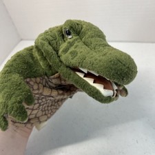 Folkmanis Crocodile Stage Hand Puppet Green Gator Little Alligator 9