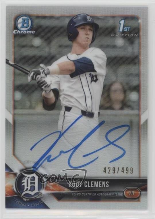 2018 Bowman Draft Chrome Pick Refractor 429/499 Kody Clemens #CDA-KC Auto 1og