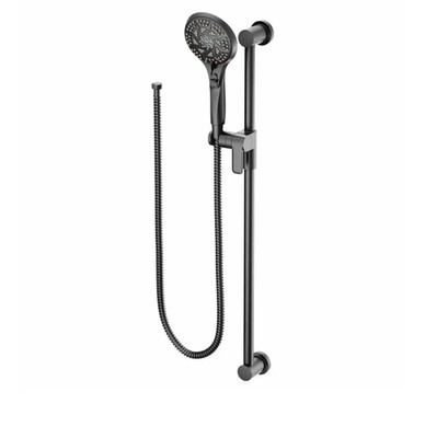  Moen 3671EPBL Multi-Function Hand Shower w/ Slide Bar & Hose In Matte Black