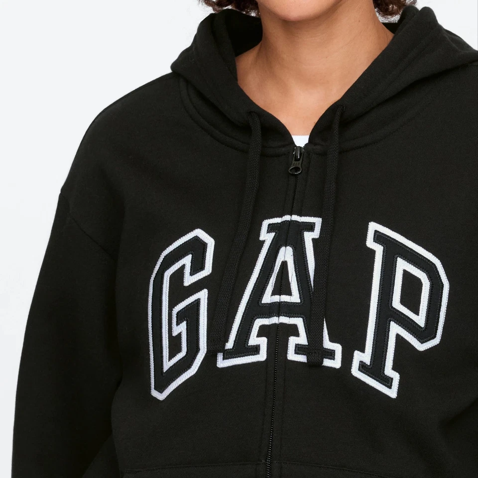 Relaxed Gap Logo Zip Hoodie for Women - Image 3 of 4