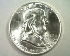 1957-D FRANKLIN HALF CHOICE UNCIRCULATED CH. UNC. NICE ORIGINAL COIN BOBS COINS