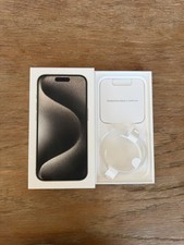 Apple A2848 iPhone 15 Pro Natural Titanium 128GB - Empty Box ONLY