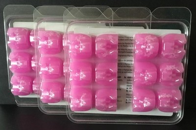 Partylite 3x Petite Melts  Pink Ananas Colada , Pink Pineapple