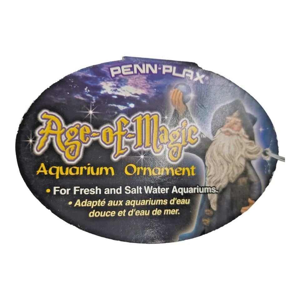 Penn-Plax Edad de Magia Castillo del Mago Decoración Acuario - Seguro para Agua Dulce Foto 3 de 4