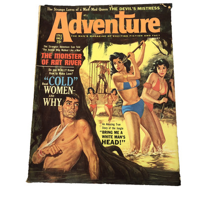 ADVENTURE THE MAN'S MAGAZINE Of Exciting Fiction & Fact Feb 1963 Vol 139 No 3