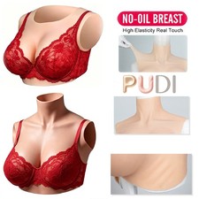 Silicone Breast Forms C-H Cup Breast Plates Fake Boobs Crossdresser Drag Queen