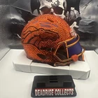 Bo Nix Fully Custom Gem Stone Signed Denver Broncos Mini Helmet