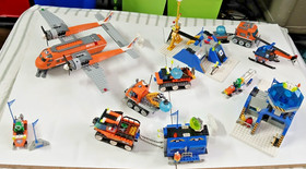 LEGO BULK LOT OF ARCTIC SETS 6520, 60064, 60033 & 6675 UNBOXED NO INSTRUCTIONS