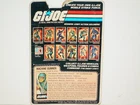 Hasbro "1982" G.I. Joe "ROCK 'N' ROLL: Machine Gunner" UNcut 9-Back File Card!
