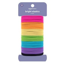 No Pull Elastic Hair Ties 32 Pack, 4mm, Secure Hold for All Hair Types