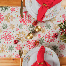 Image of Festive Christmas Table Runner 180×37 cm – Water & Stain Resistant